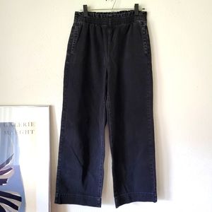 American Eagle Black Wide Leg Jean 8